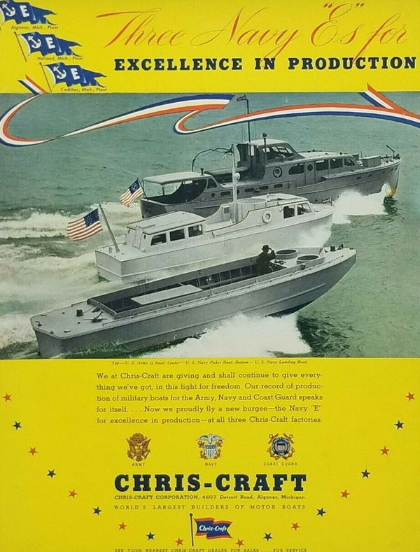 Chris-Craft Boats - 1942 Chris-Craft Ad